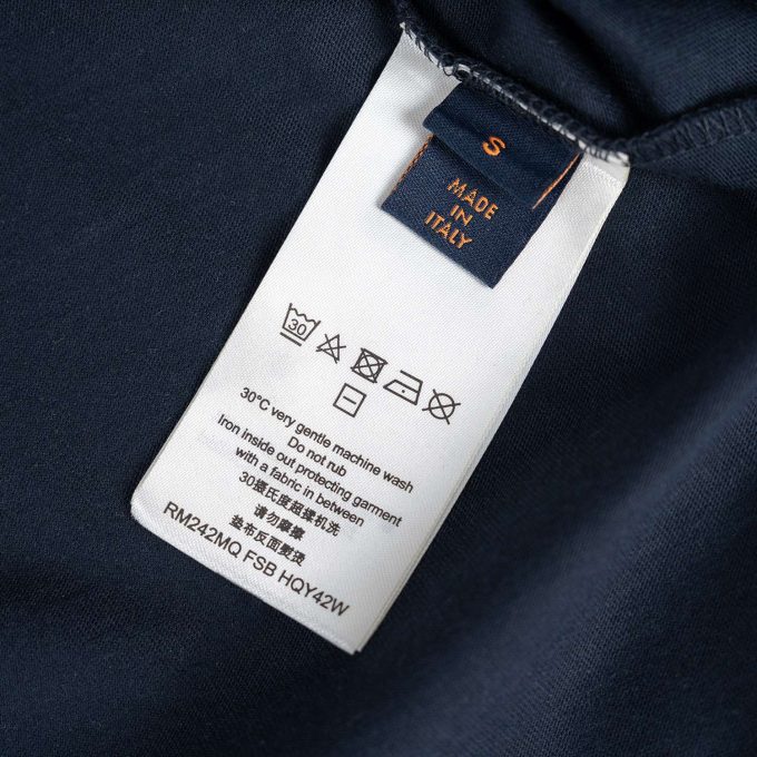 Navy Gradient Cotton T-Shirt