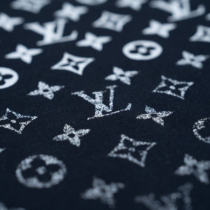 Navy Gradient Cotton T-Shirt