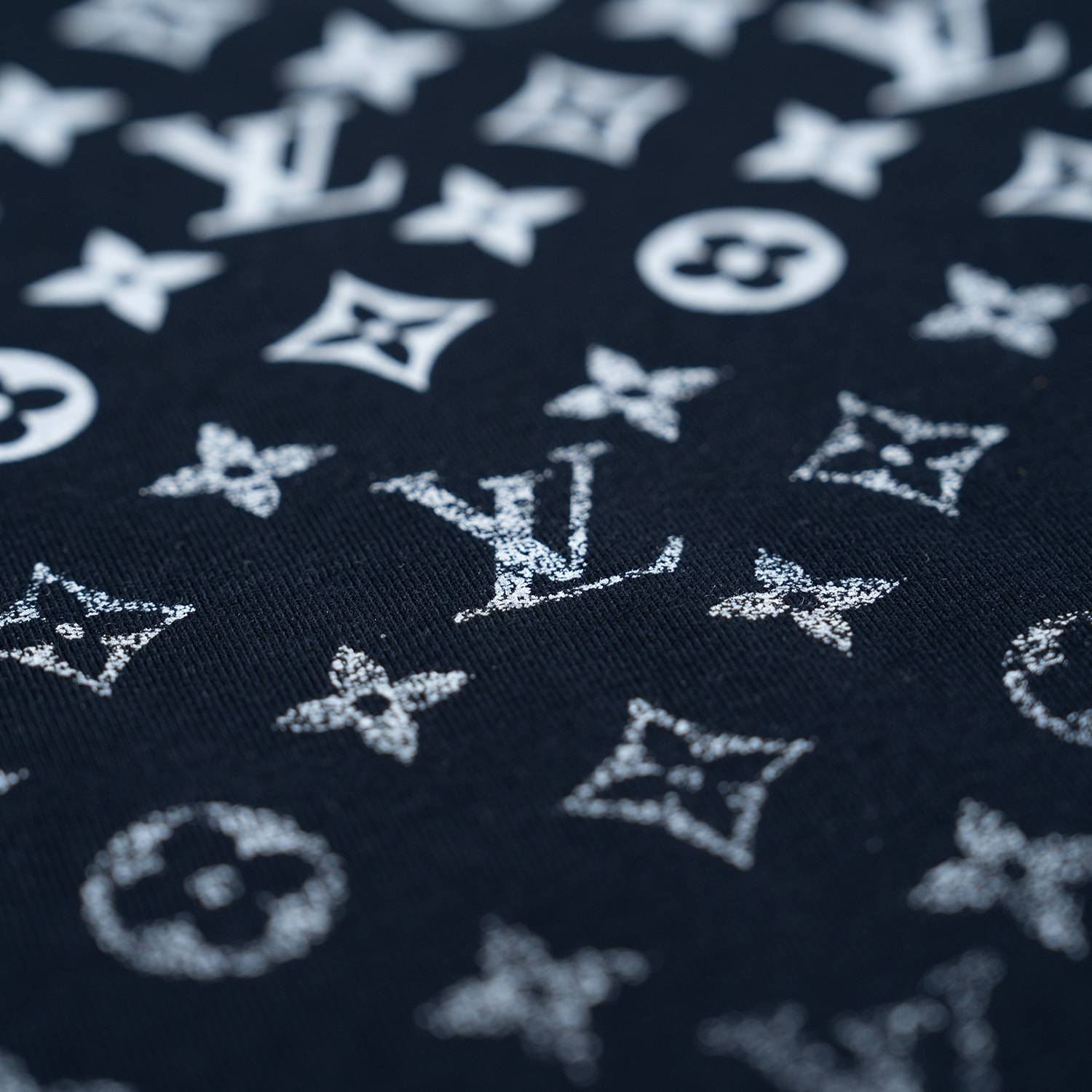 Navy Gradient Cotton T-Shirt - Image 4