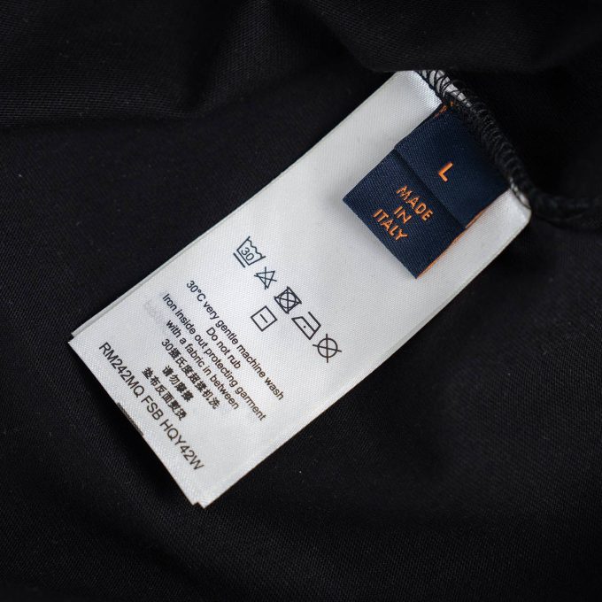 Black Gradient Cotton T-Shirt