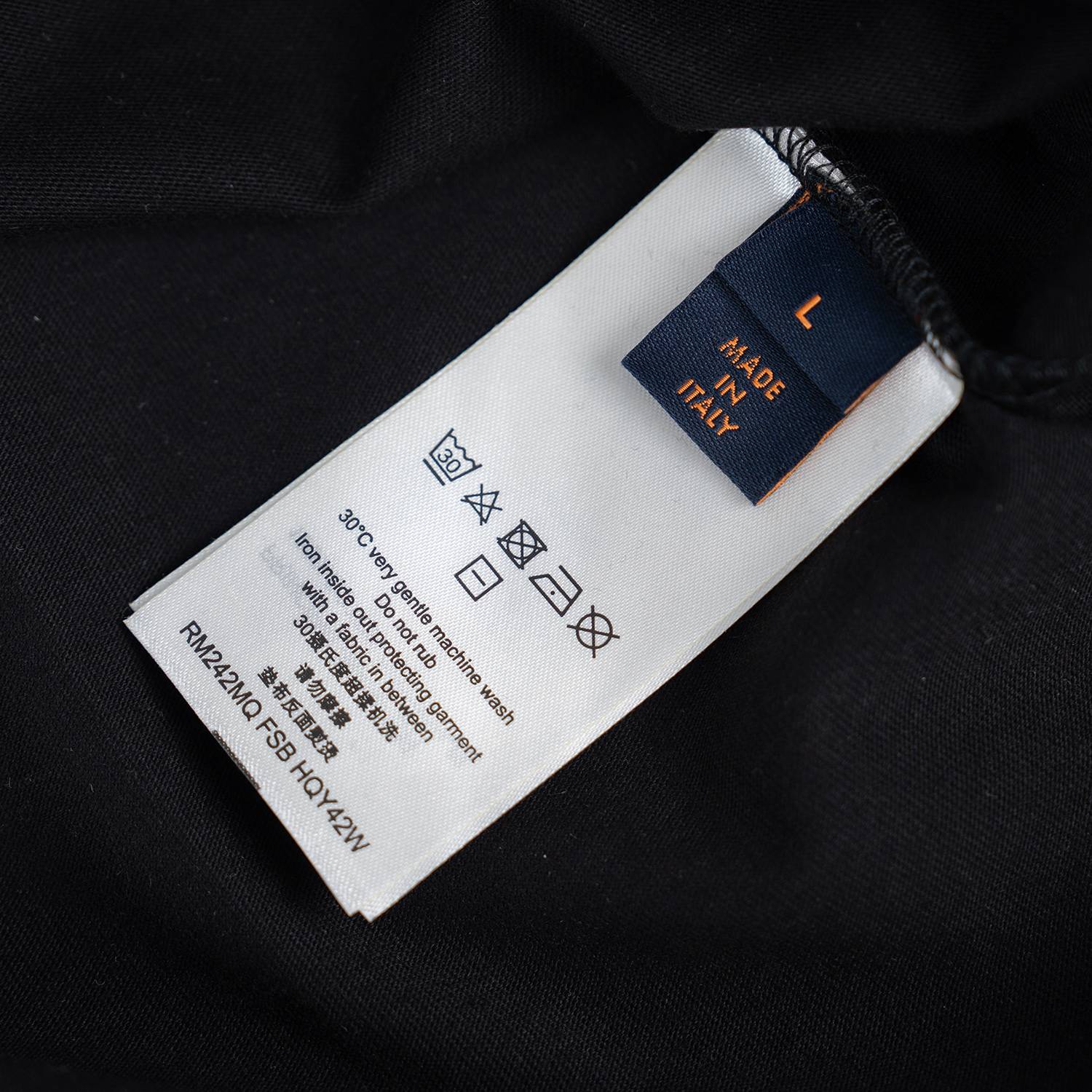 Black Gradient Cotton T-Shirt - Image 5