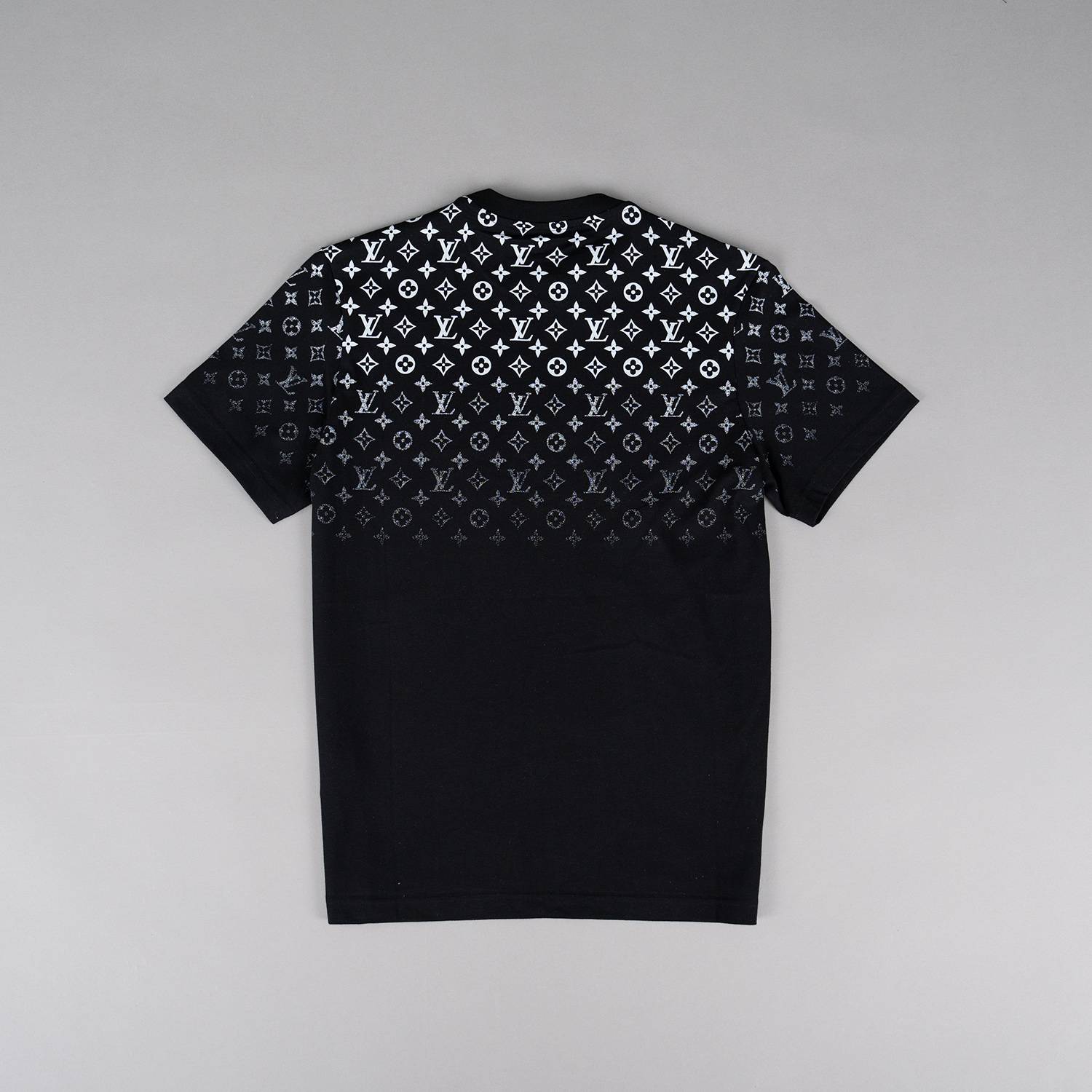 Black Gradient Cotton T-Shirt - Image 3