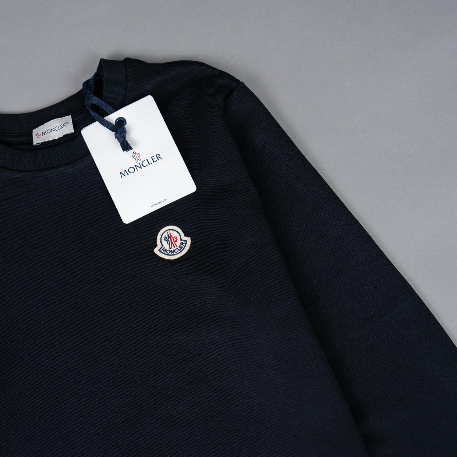 Black Logo Patch Crew Neck Sweatshirt - Image 3