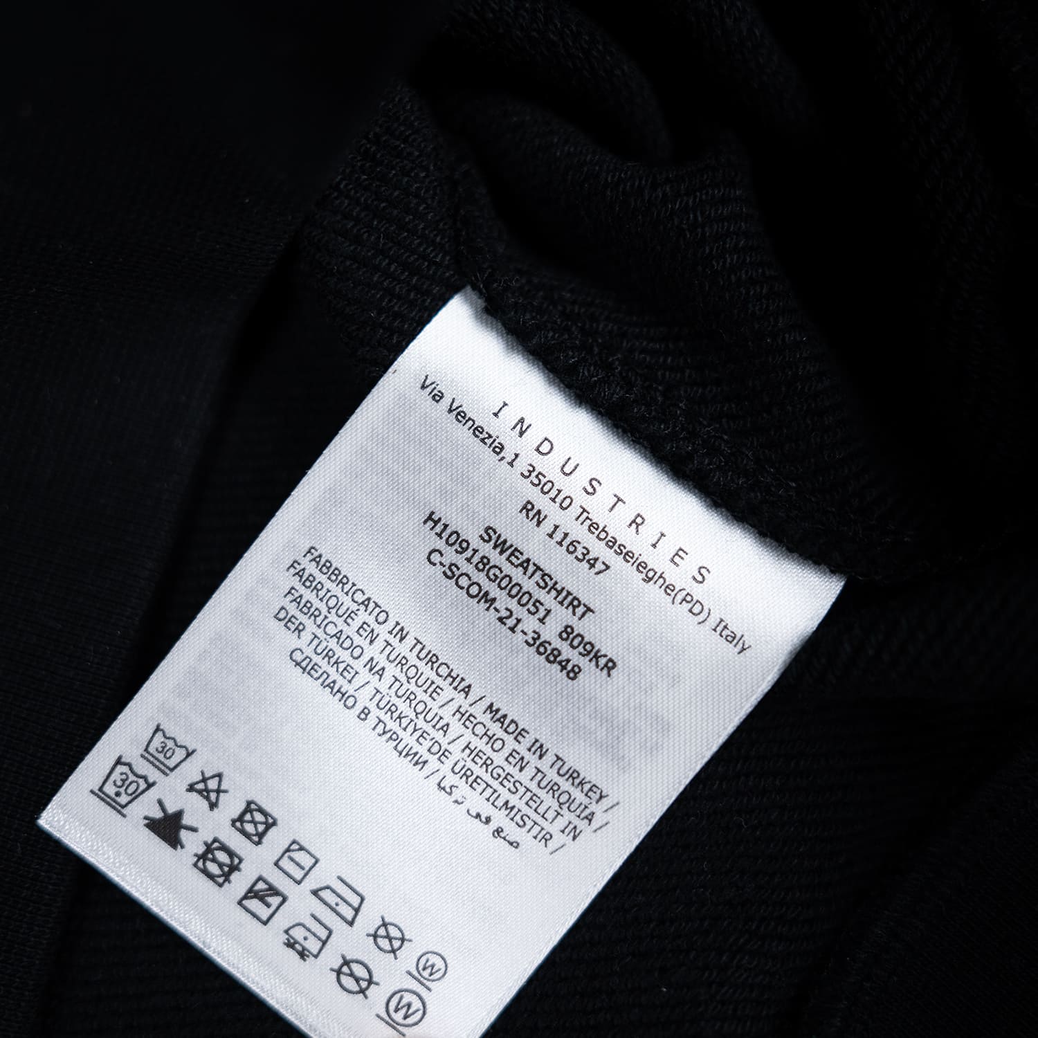 Black Logo Patch Crew Neck Sweatshirt - Image 4