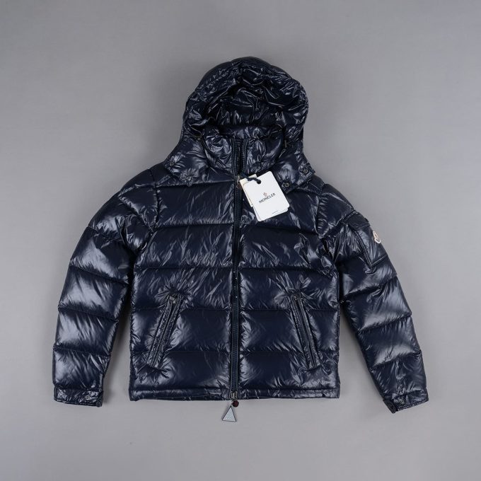 Navy Down-filled Short Down Jacket