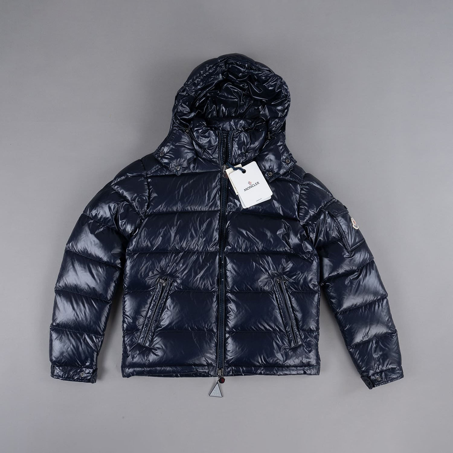 Navy Down-filled Short Down Jacket
