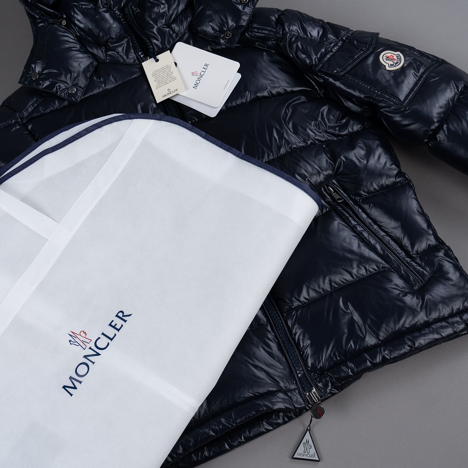 Navy Down-filled Short Down Jacket - Image 5