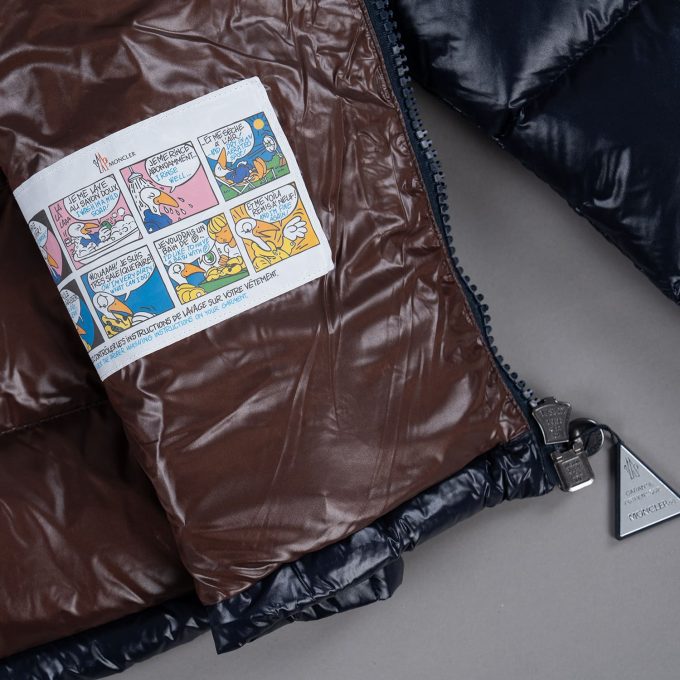 Navy Down-filled Short Down Jacket