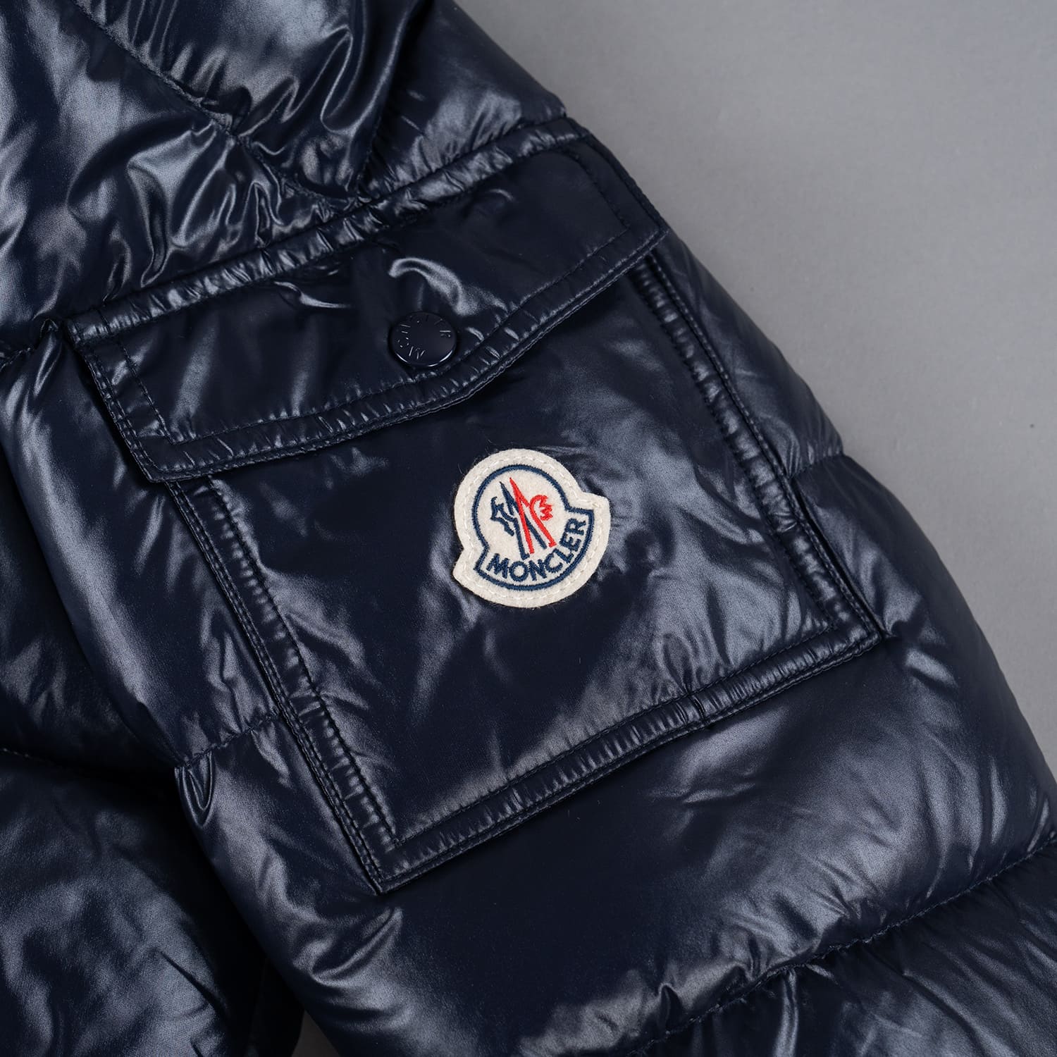 Navy Down-filled Short Down Jacket - Image 3