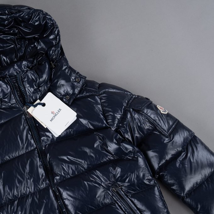 Navy Down-filled Short Down Jacket