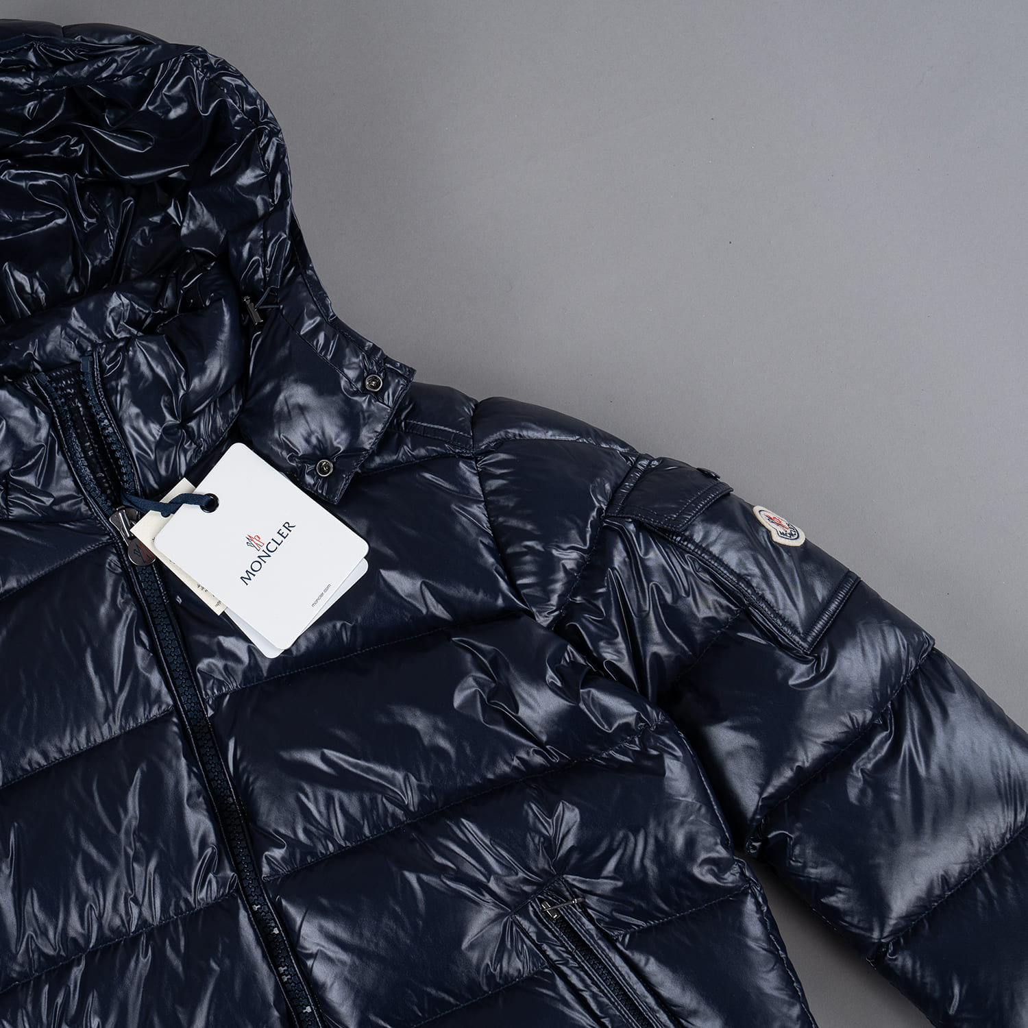 Navy Down-filled Short Down Jacket - Image 2
