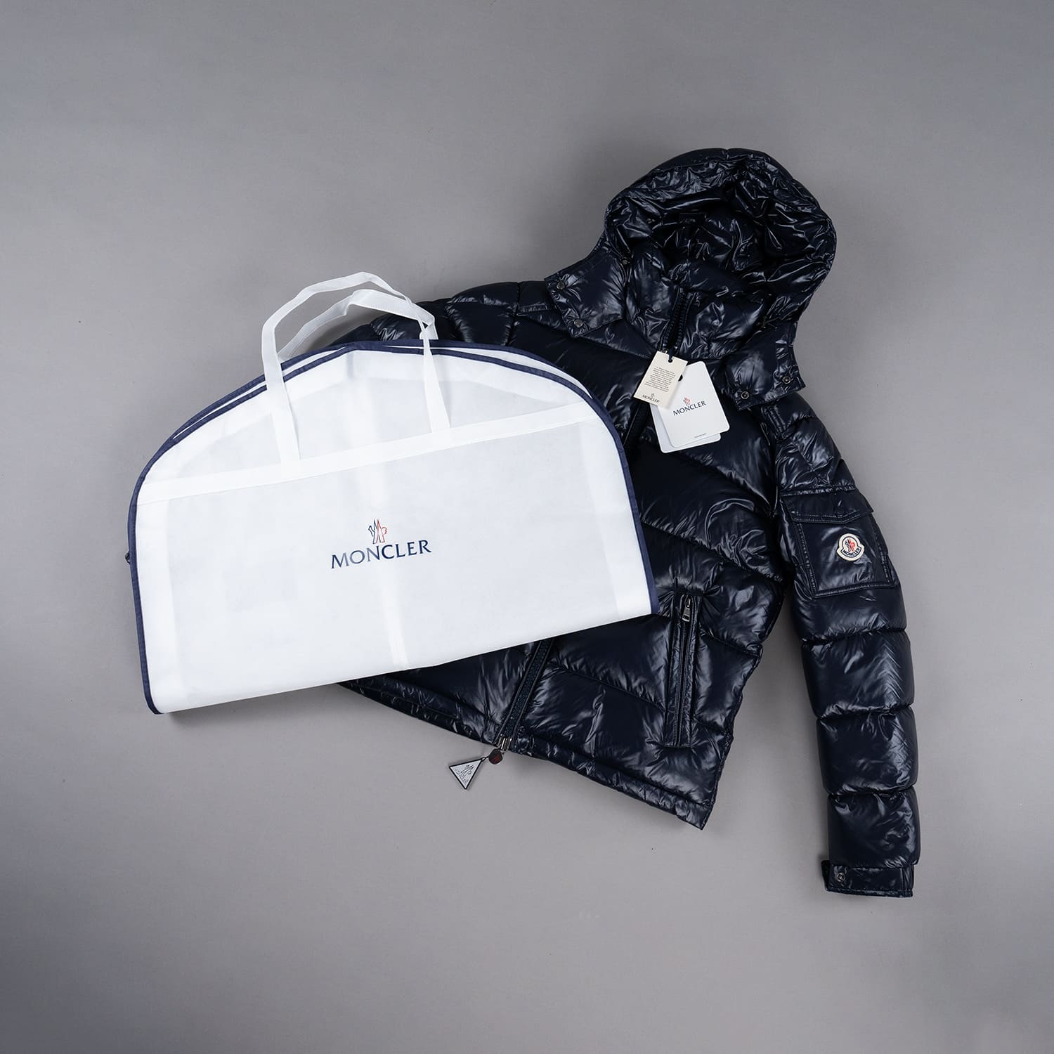 Navy Down-filled Short Down Jacket - Image 4