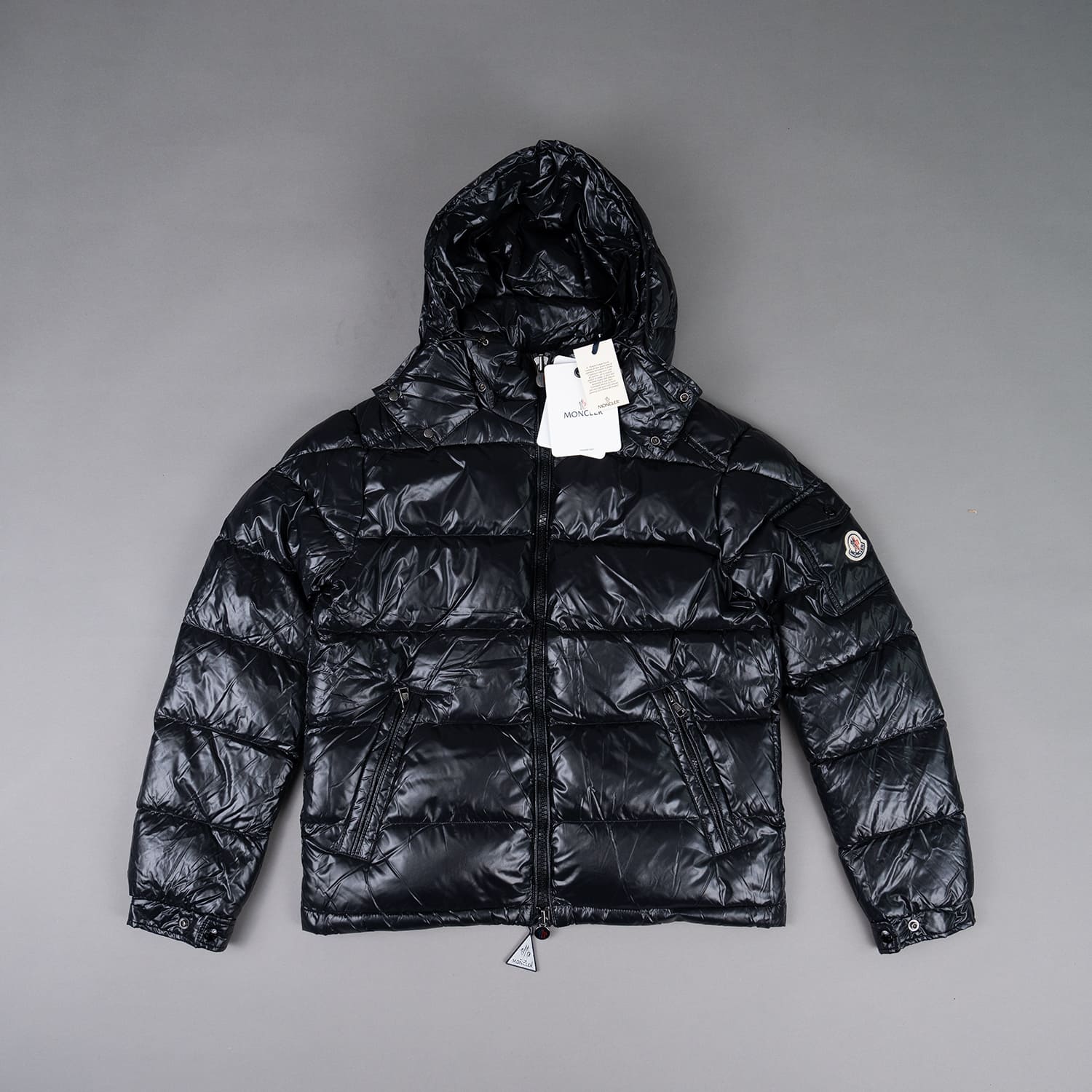 Black Down-filled Short Down Jacket