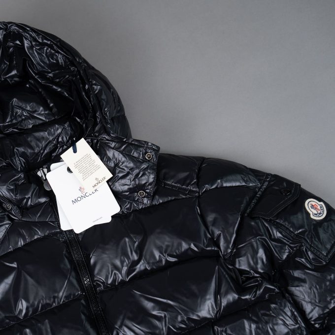 Black Down-filled Short Down Jacket