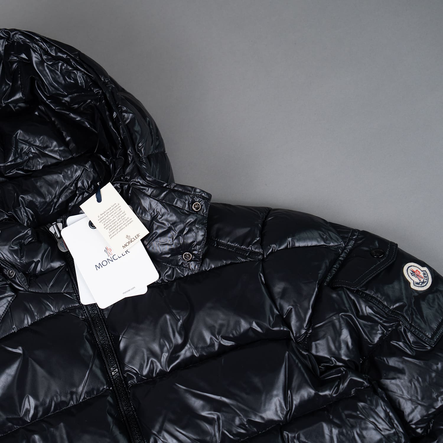 Black Down-filled Short Down Jacket - Image 4