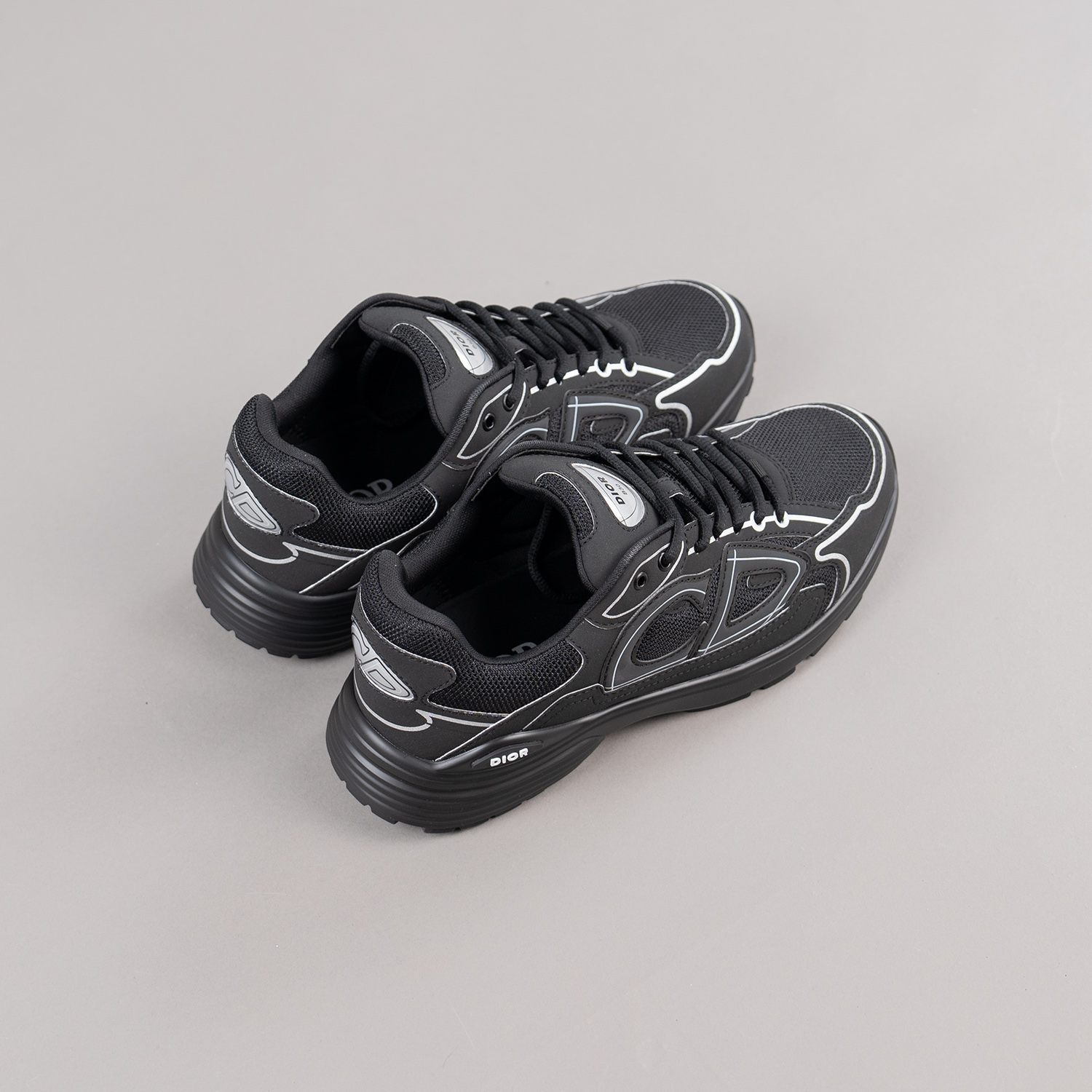 Black Technical Mesh Trainer - Image 2
