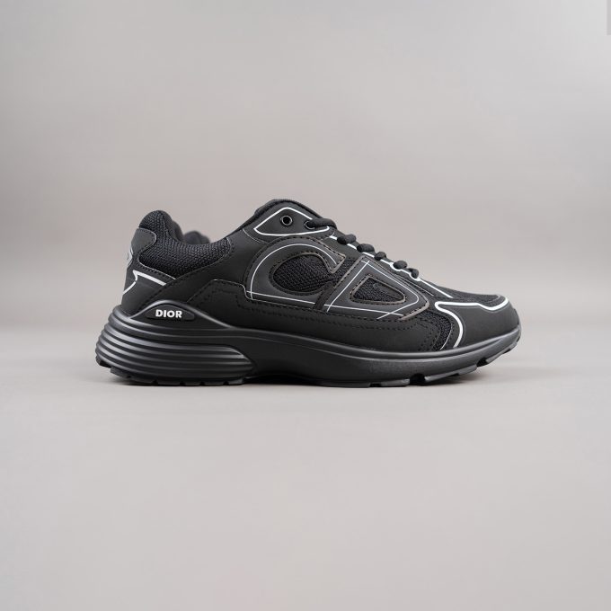 Black Technical Mesh Trainer