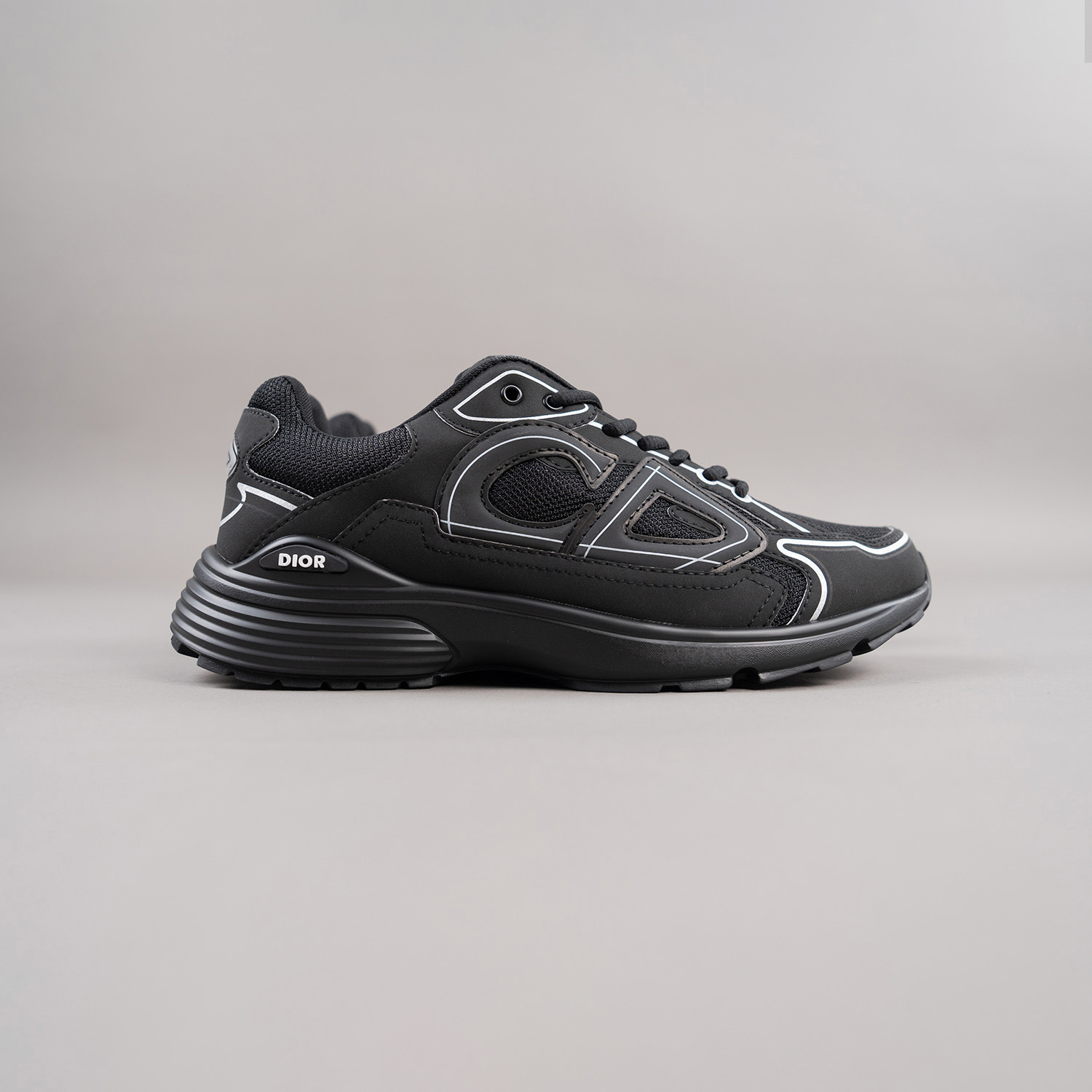 Black Technical Mesh Trainer
