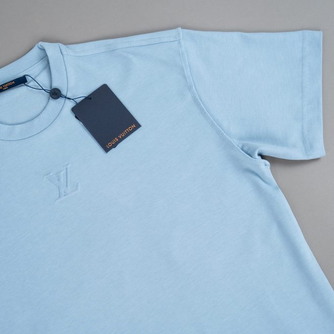 Light Blue Embossed T-Shirt