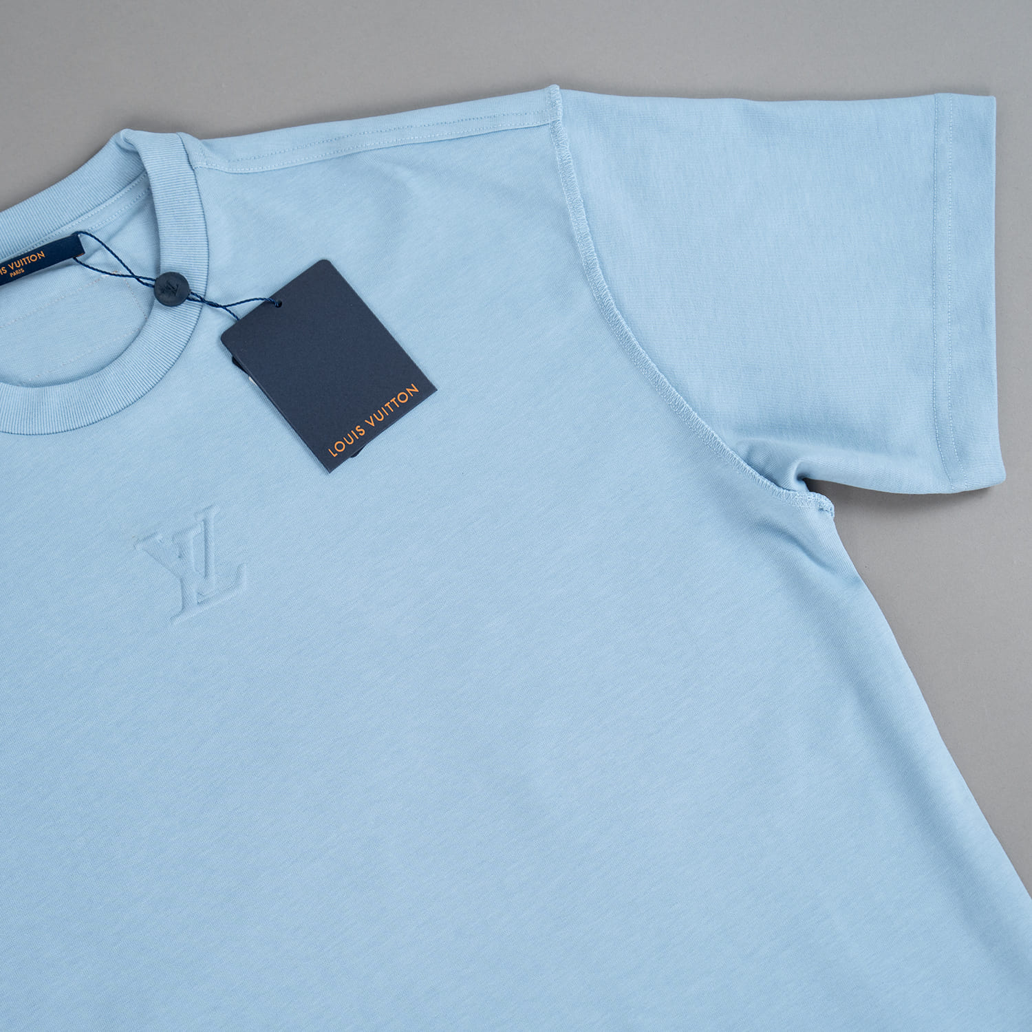Light Blue Embossed T-Shirt - Image 4