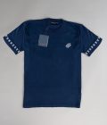 Blue Short-Sleeved Cotton T-shirt
