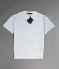 White Damier Cotton Piqué T-Shirt