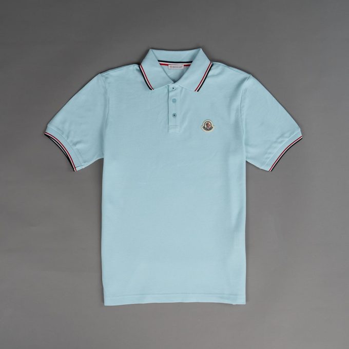 Light Blue Cotton Polo Shirt