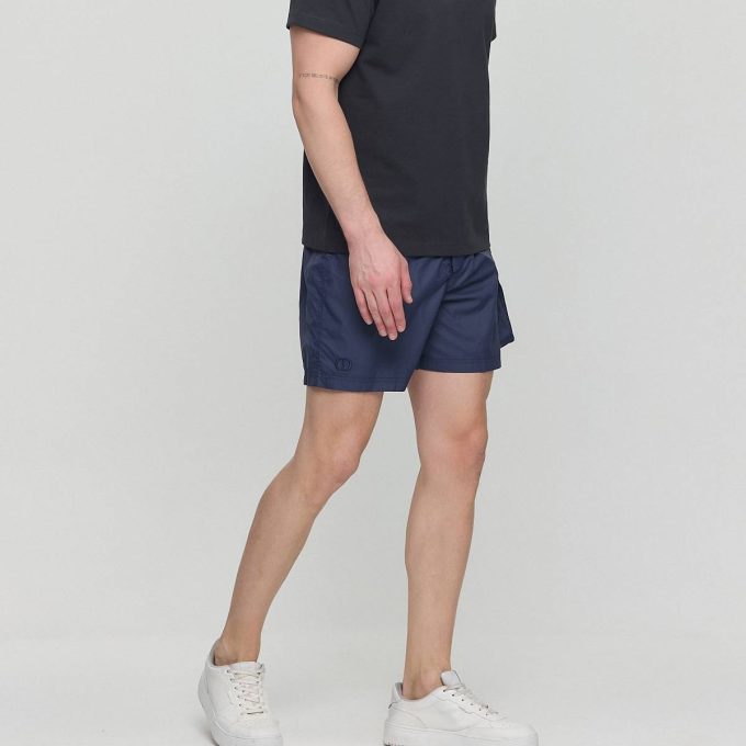 Navy Blue Technical Fabric Swim Shorts