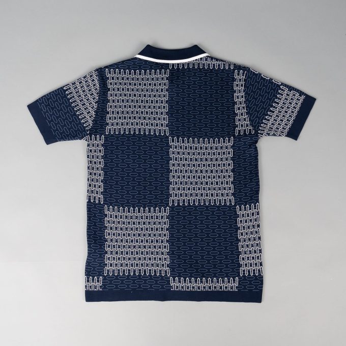 Blue Short-Sleeved Cotton Jersey Shirt