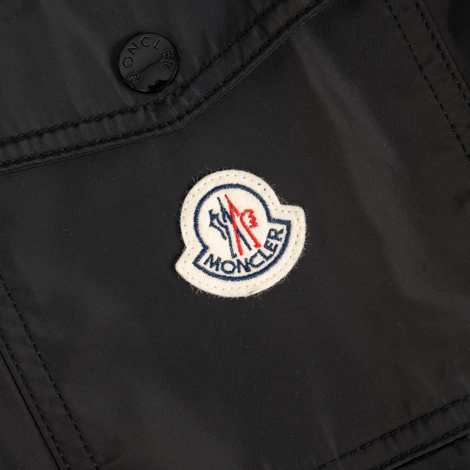 Black Logo Zip Overshirt - Image 3