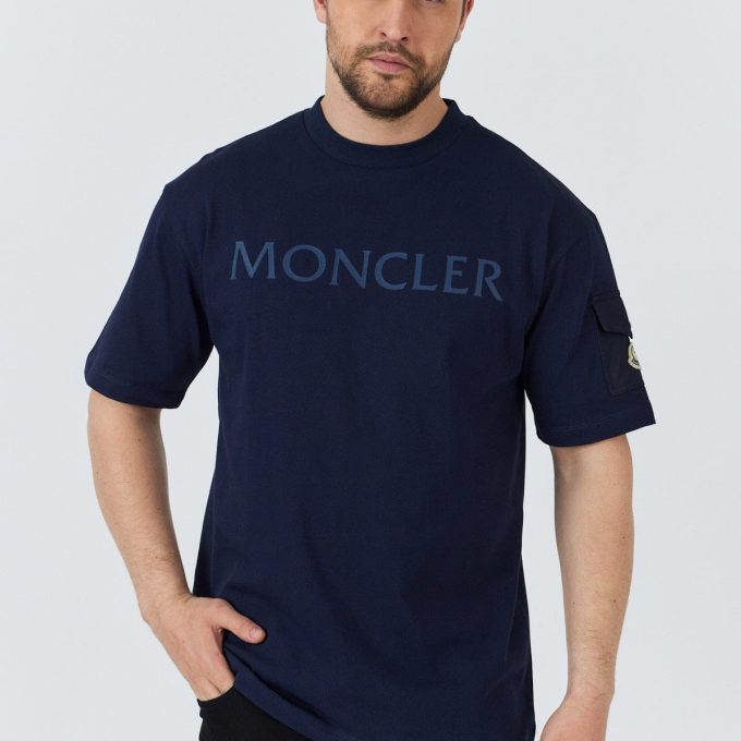Navy Laminated Logo T-Shirt