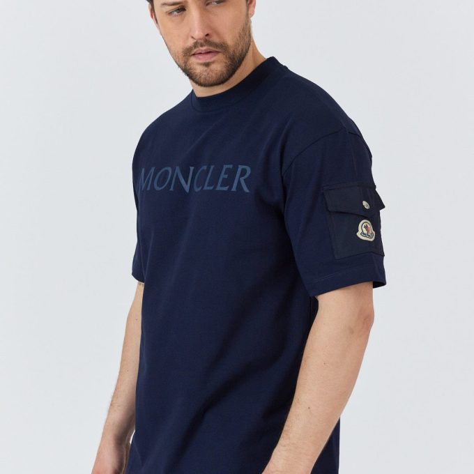 Navy Laminated Logo T-Shirt