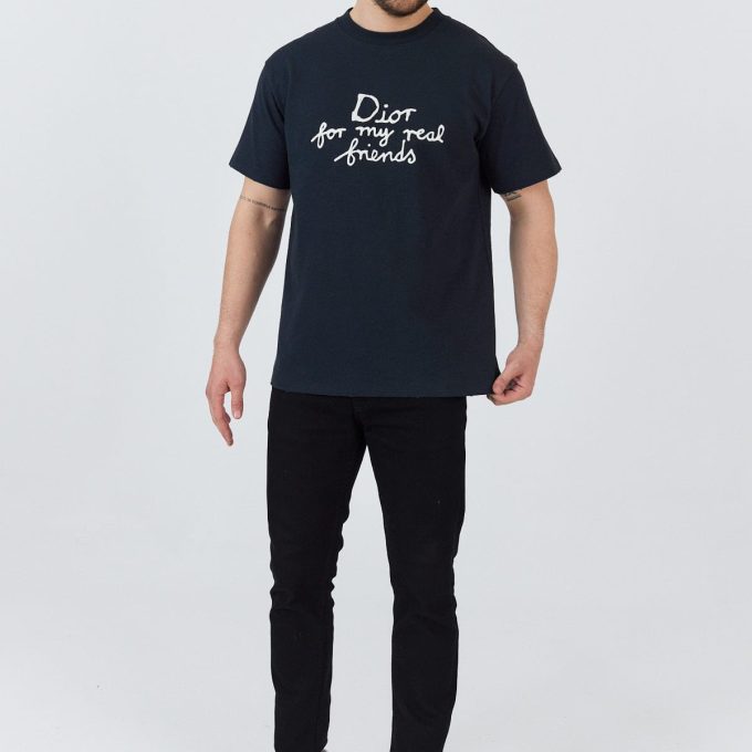 Navy Friends Logo T Shirt