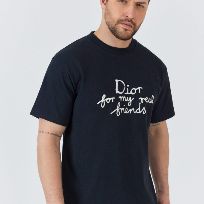 Navy Friends Logo T Shirt