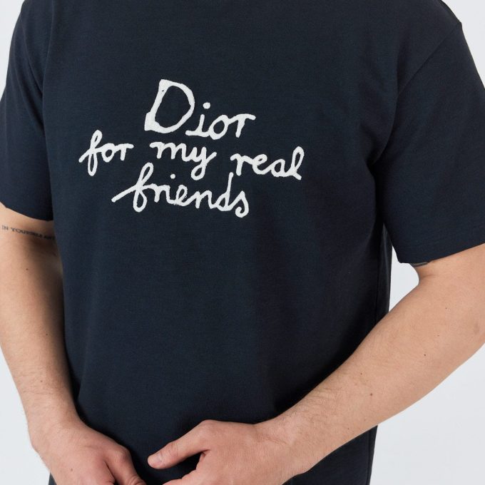 Navy Friends Logo T Shirt