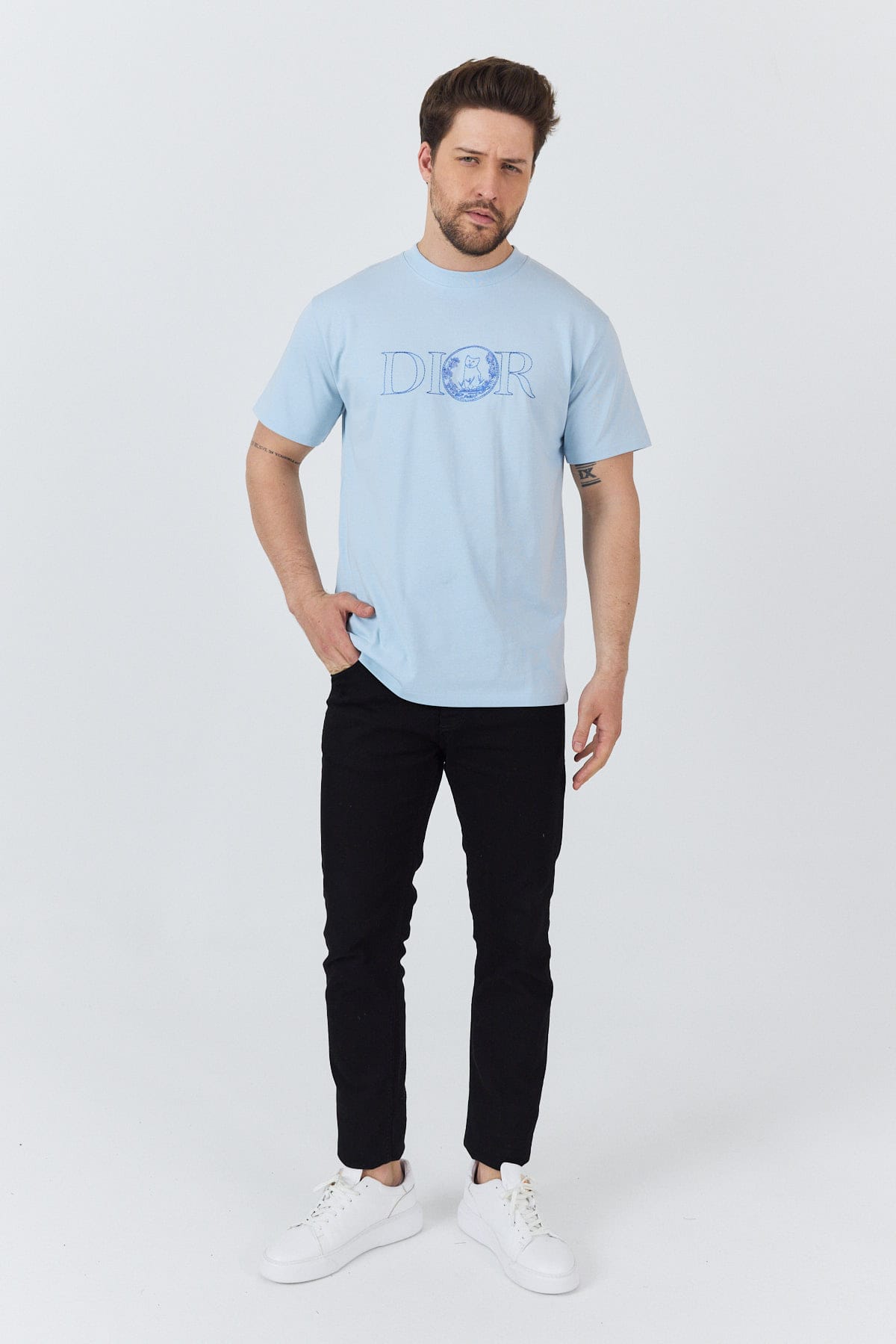 Turquoise Logo T-shirt - Image 7