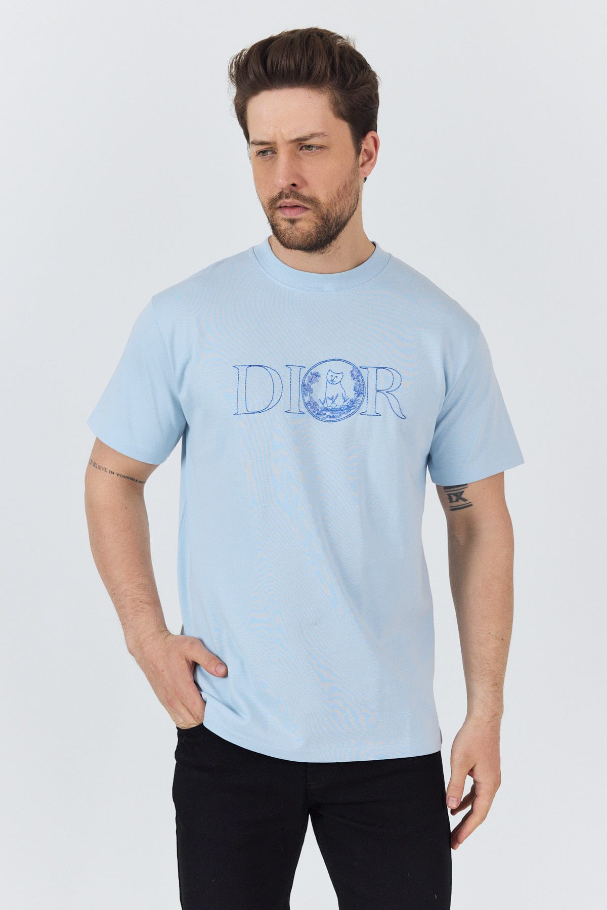 Turquoise Logo T-shirt - Image 6