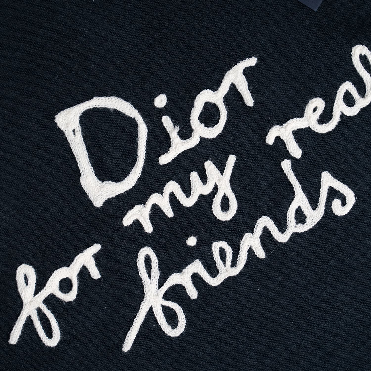 Navy Friends Logo T Shirt - Image 4