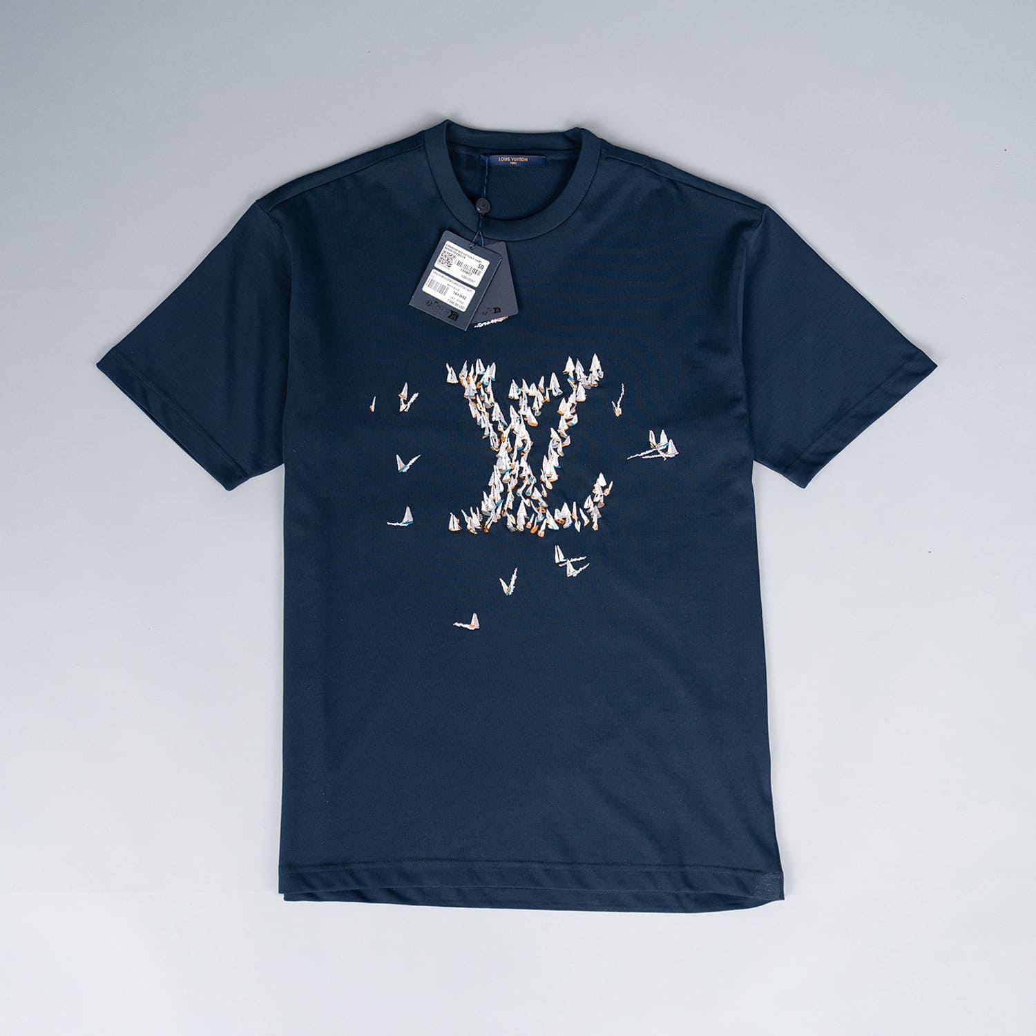 Navy Motif T-shirt