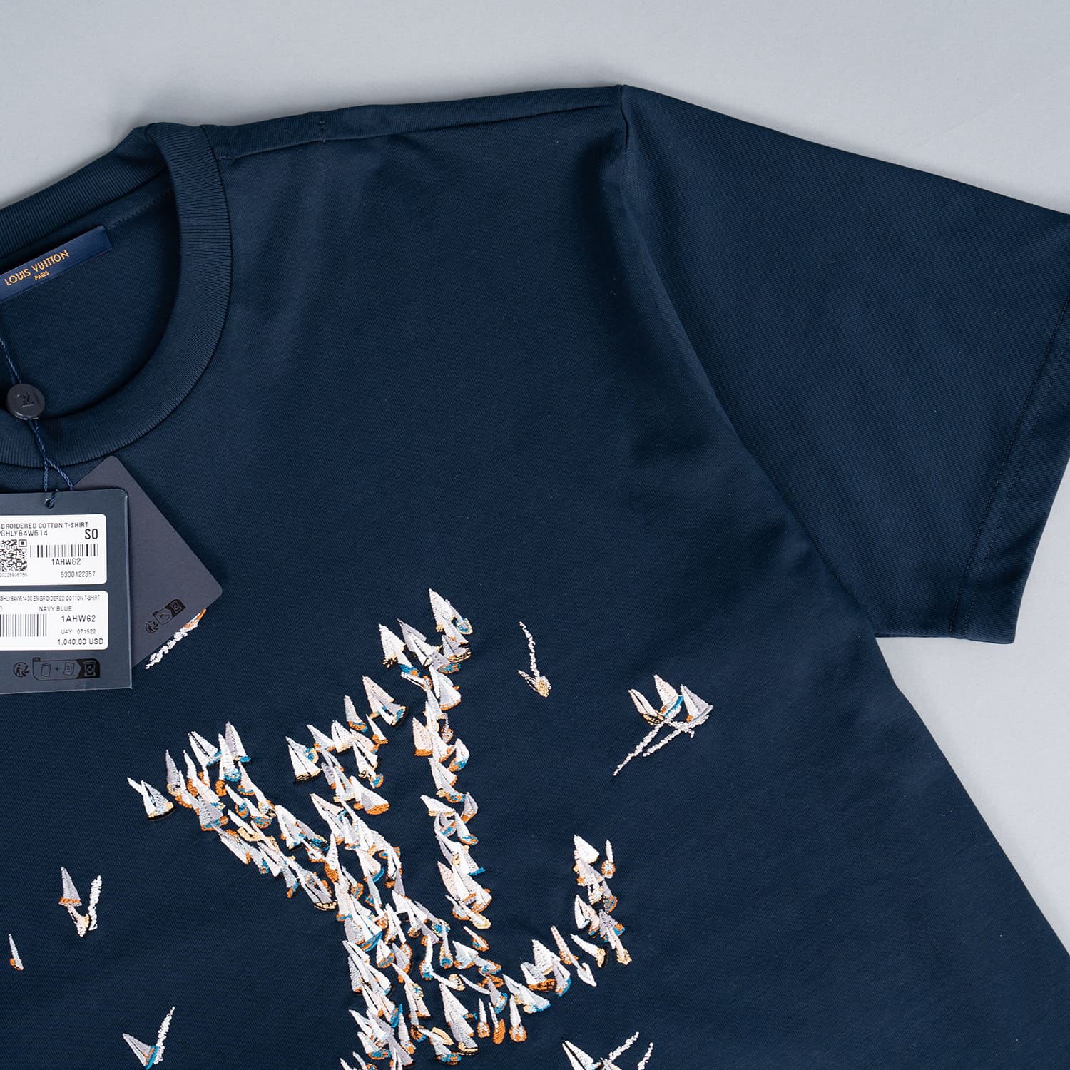 Navy Motif T-shirt - Image 2