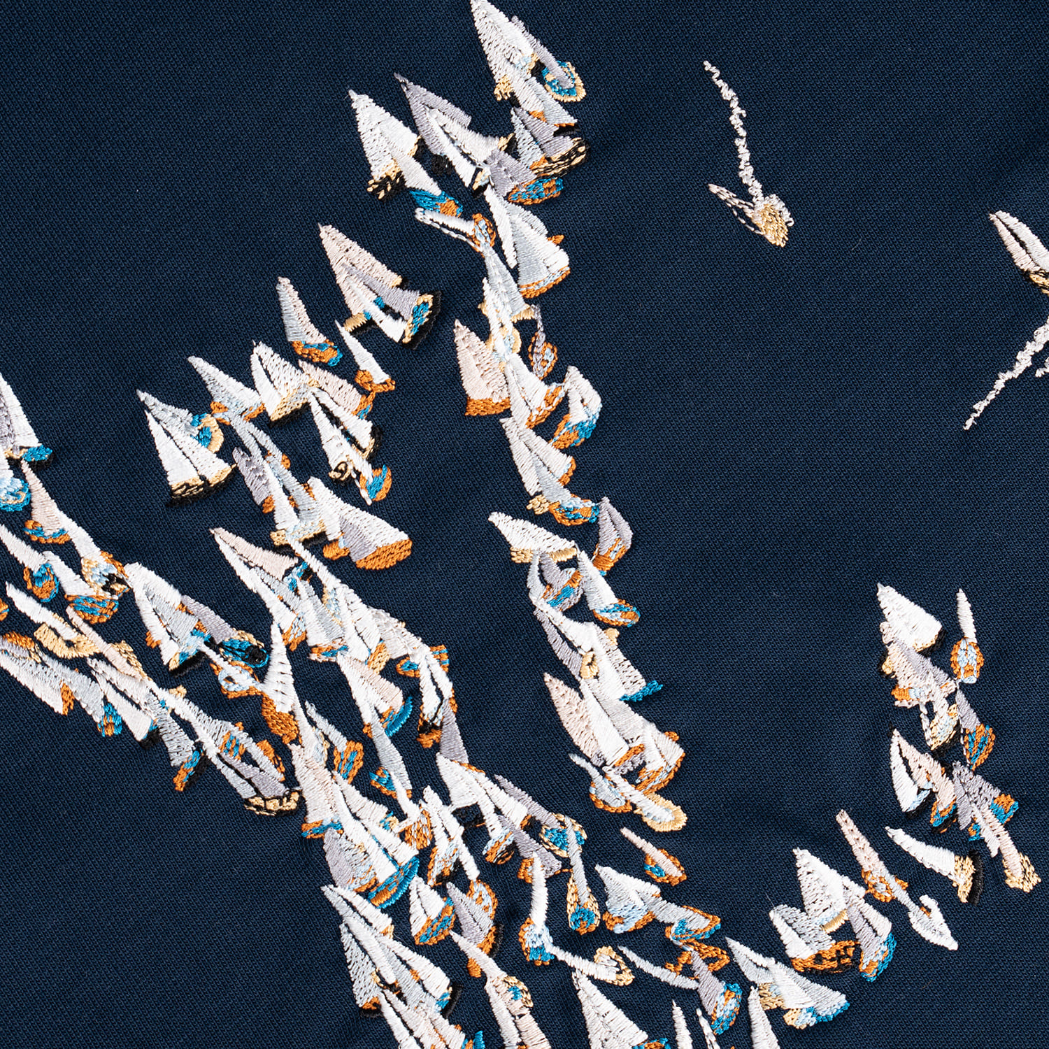 Navy Motif T-shirt - Image 5