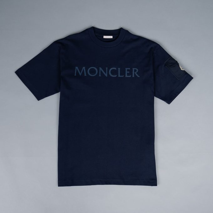 Navy Laminated Logo T-Shirt