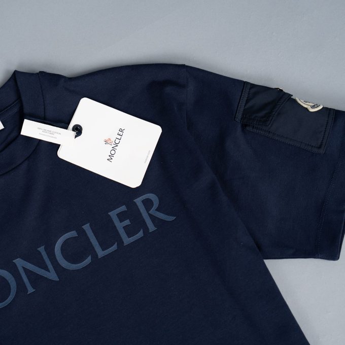 Navy Laminated Logo T-Shirt