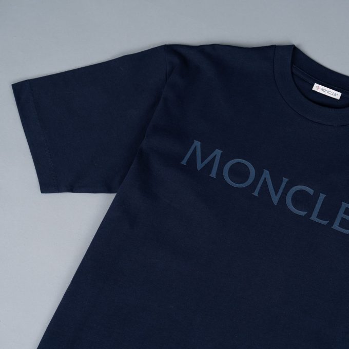 Navy Laminated Logo T-Shirt