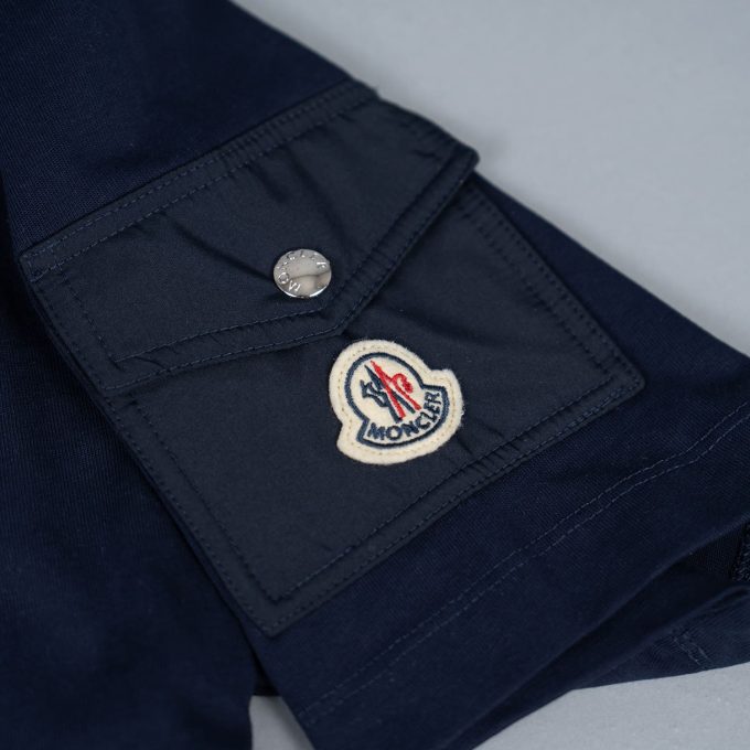 Navy Laminated Logo T-Shirt