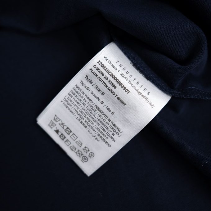 Navy Laminated Logo T-Shirt