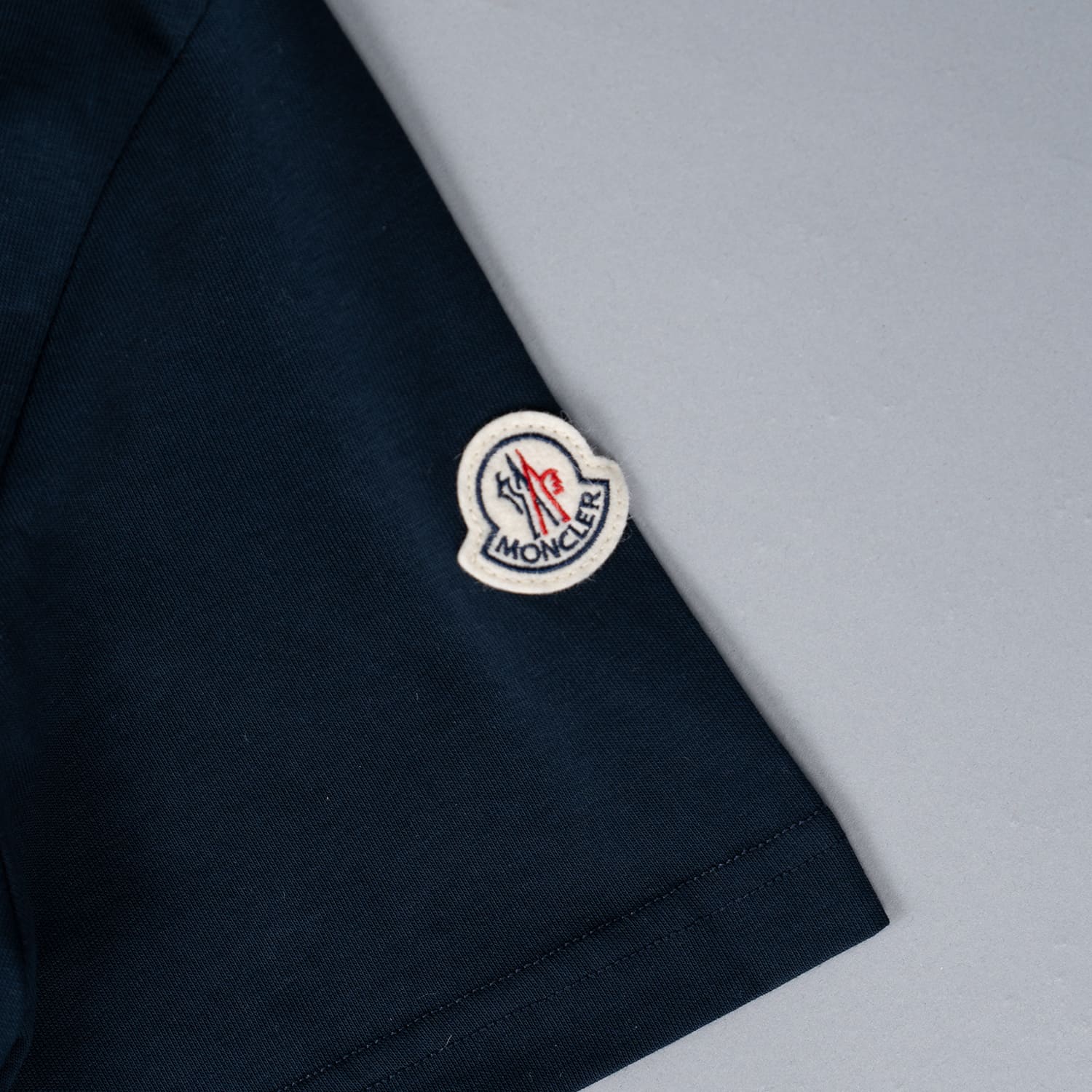 Navy Shark Logo Cotton T-Shirt - Image 5