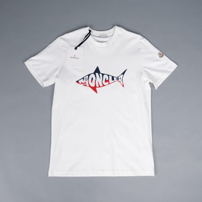 White Shark Logo Cotton T-Shirt