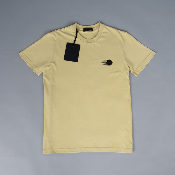 Faded Logo Motif Cotton T-Shirt