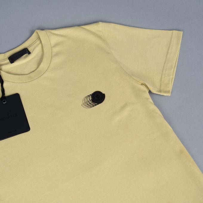 Faded Logo Motif Cotton T-Shirt